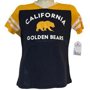 NEW NCAA Cal California Bears Girls Youth Bling Shirt M 7/8